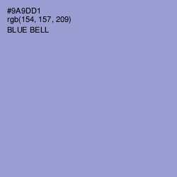 #9A9DD1 - Blue Bell Color Image