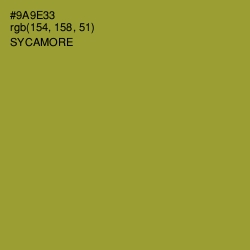 #9A9E33 - Sycamore Color Image
