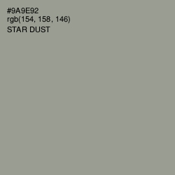 #9A9E92 - Star Dust Color Image