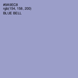 #9A9EC8 - Blue Bell Color Image