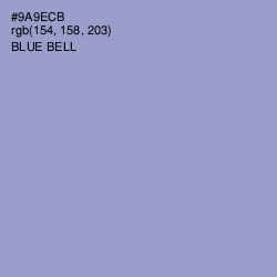 #9A9ECB - Blue Bell Color Image