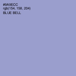 #9A9ECC - Blue Bell Color Image