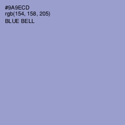 #9A9ECD - Blue Bell Color Image