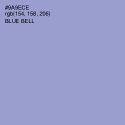#9A9ECE - Blue Bell Color Image
