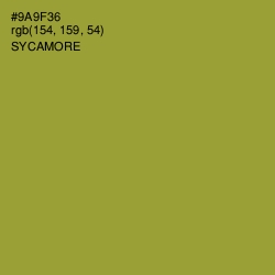 #9A9F36 - Sycamore Color Image