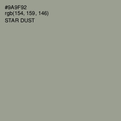 #9A9F92 - Star Dust Color Image