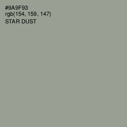 #9A9F93 - Star Dust Color Image