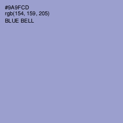 #9A9FCD - Blue Bell Color Image