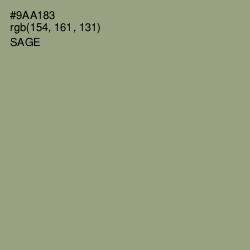 #9AA183 - Sage Color Image