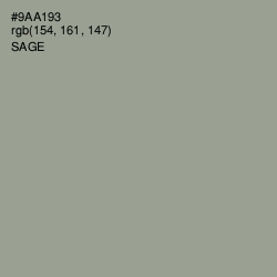 #9AA193 - Sage Color Image