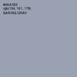 #9AA1B2 - Santas Gray Color Image