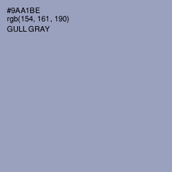 #9AA1BE - Gull Gray Color Image