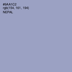 #9AA1C2 - Nepal Color Image