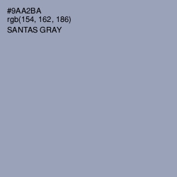 #9AA2BA - Santas Gray Color Image
