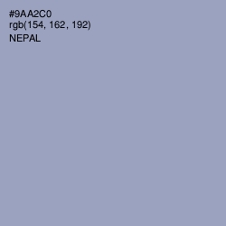 #9AA2C0 - Nepal Color Image