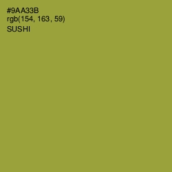 #9AA33B - Sushi Color Image