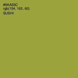#9AA33C - Sushi Color Image