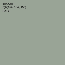#9AA496 - Sage Color Image