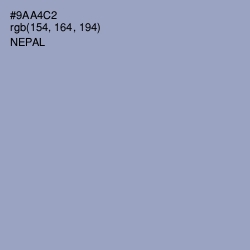 #9AA4C2 - Nepal Color Image