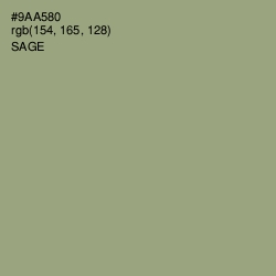 #9AA580 - Sage Color Image