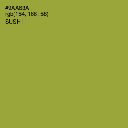 #9AA63A - Sushi Color Image