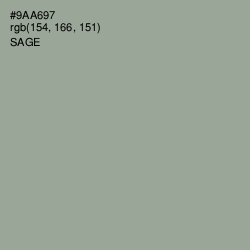 #9AA697 - Sage Color Image