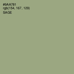 #9AA781 - Sage Color Image