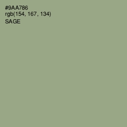 #9AA786 - Sage Color Image