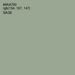 #9AA793 - Sage Color Image