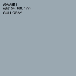 #9AA8B1 - Gull Gray Color Image