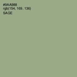 #9AA988 - Sage Color Image