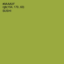 #9AAA3F - Sushi Color Image