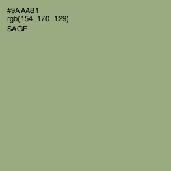 #9AAA81 - Sage Color Image