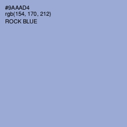 #9AAAD4 - Rock Blue Color Image