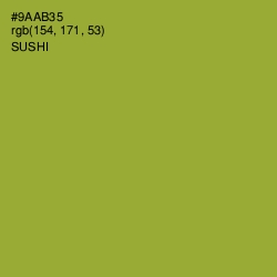 #9AAB35 - Sushi Color Image