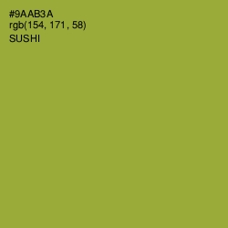 #9AAB3A - Sushi Color Image