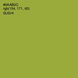 #9AAB3C - Sushi Color Image