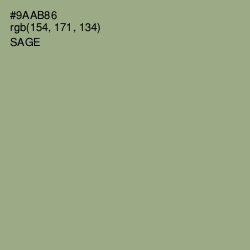 #9AAB86 - Sage Color Image