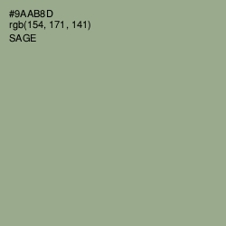 #9AAB8D - Sage Color Image