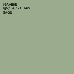 #9AAB8E - Sage Color Image