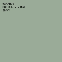#9AAB98 - Envy Color Image