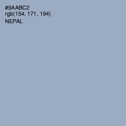 #9AABC2 - Nepal Color Image