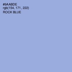 #9AABDE - Rock Blue Color Image