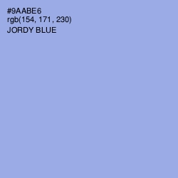 #9AABE6 - Jordy Blue Color Image
