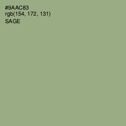 #9AAC83 - Sage Color Image