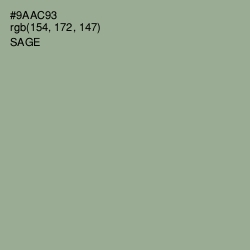 #9AAC93 - Sage Color Image