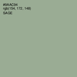 #9AAC94 - Sage Color Image