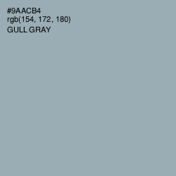 #9AACB4 - Gull Gray Color Image