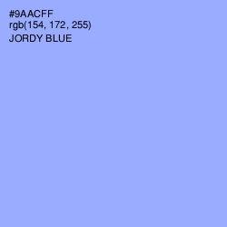 #9AACFF - Jordy Blue Color Image