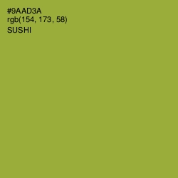 #9AAD3A - Sushi Color Image